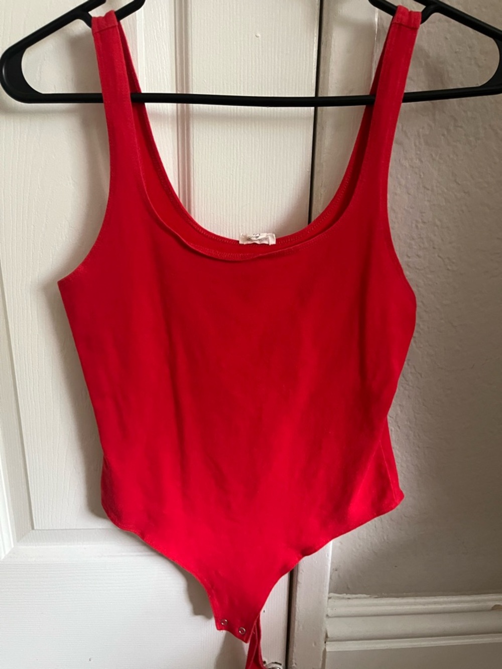 Garage Red Scoop Neck Bodysuit
